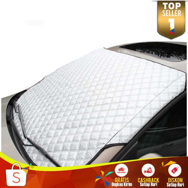 Pelindung UV Kaca Mobil Praktis Berkualitas Sun Shade Cover Aluminium Foil Anti Gores Aman Digunakan