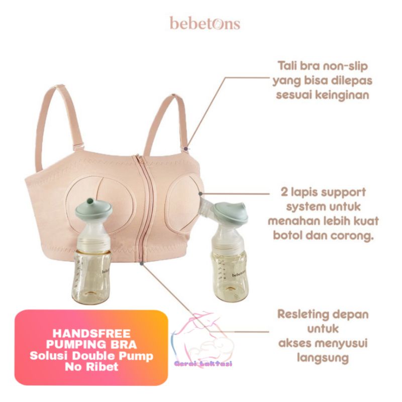 BEBETONS Handsfree Pumping Bra - Bra pompa asi