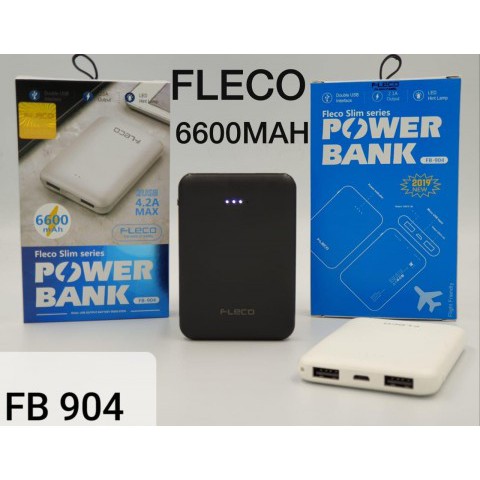 POWER BANK FLECO 6600MAH FAST CHARGING 4.2A