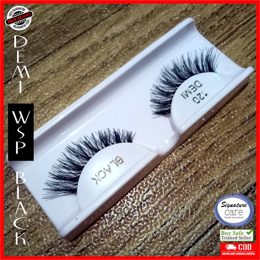 Bulu mata palsu False Eyelash WSP DEMI BLACK  Bulumata Lembut Ringan Nyaman Premium KUALITAS Export