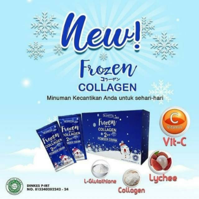 Frozen collagen 2 in 1 powder drink