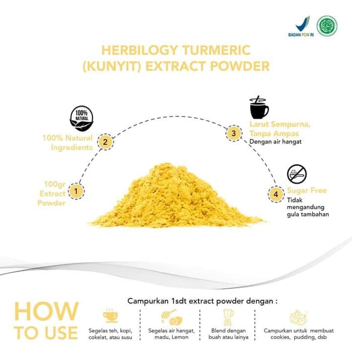 

Herbilogy Turmeric (Kunyit) Extract Powder 100g