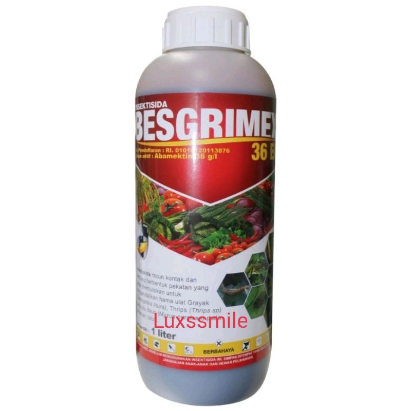 Besgrimex 36ec Abamektin 36g/l 1 Liter Ampuh Atasi Hama Tanaman Abamectin Tertinggi Dikelasnya Terlaris