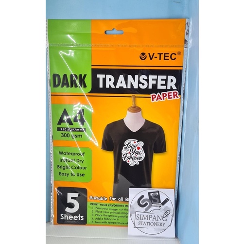

Dark Tranfer Paper V-Tec 300g