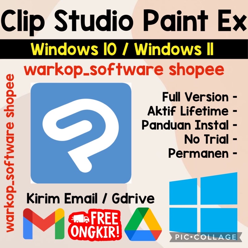 Jual Clip Studio Paint ex 2022 Bonus Premium Material TERBARU | Shopee ...