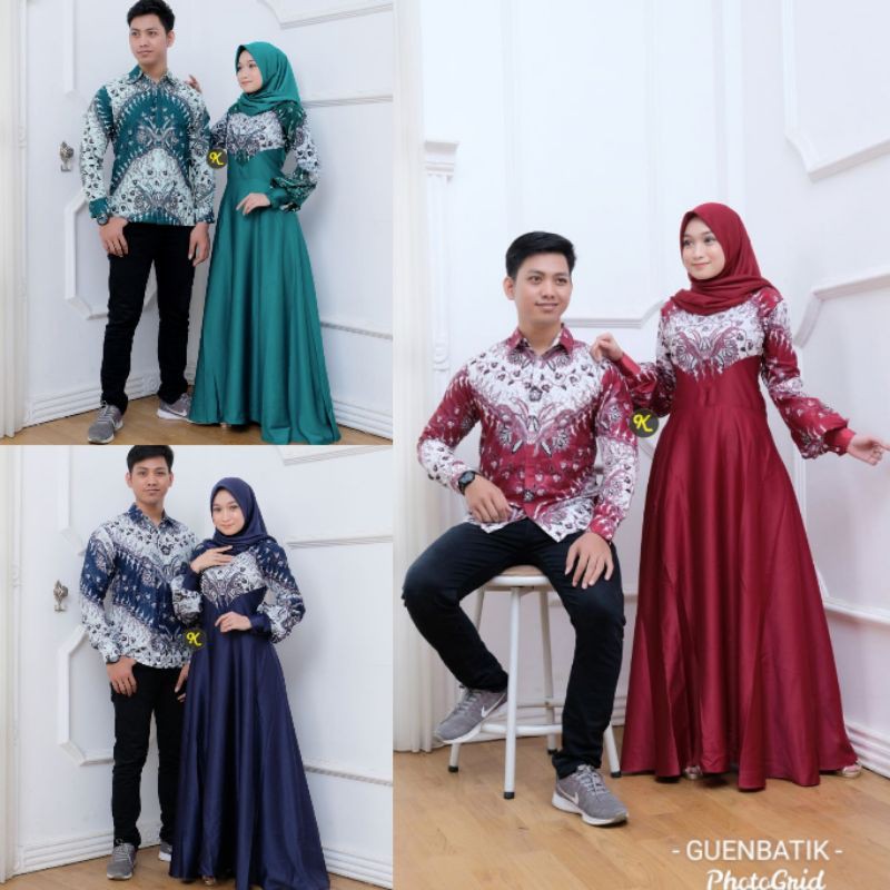 COUPLE GAMIS TER HIT DI SHOPEE ORI KARYA BATIK PEKALONGAN