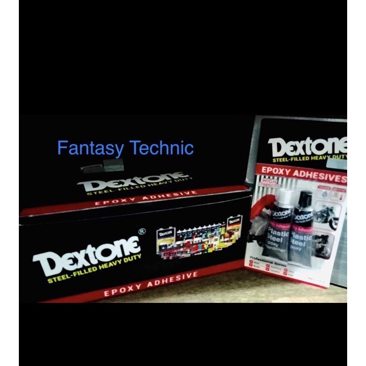 

Lem plastic steel 48 gr merk dextone 1 lusin