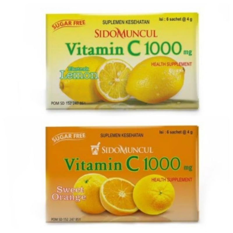 SIDOMUNCUL Vitamin C 1000 Mg rasa Jeruk
