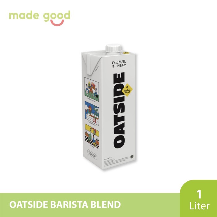 

Oatside Chocolate Barista Hazelnut Oat Milk 1L - Susu Oat Gandum