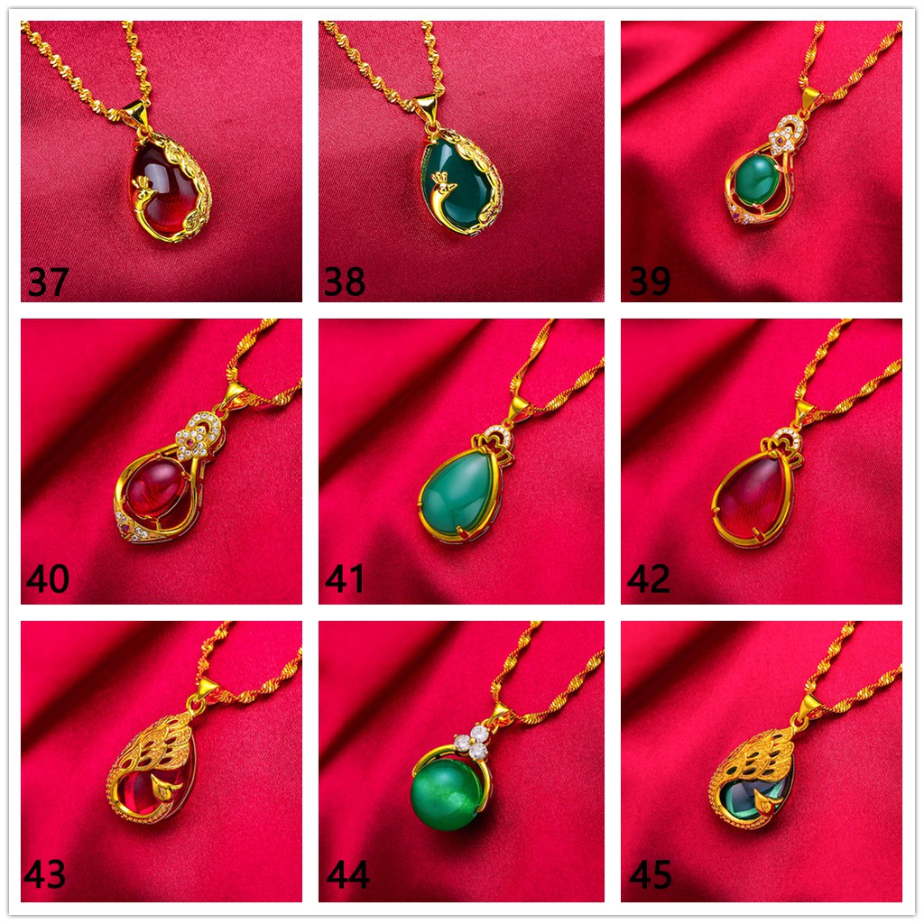 Bisa Cod Kalung Emas Asli Kadar 375 Kalung Wanita Fashion Korea Kalung GK01