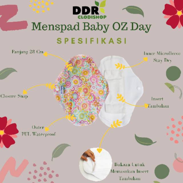 MENSPAD BABY OZ  | PEMBALUT KAIN  | PEMBALUT WANITA SEHAT | PEMBALUT KAIN MURAH BERKUALITAS