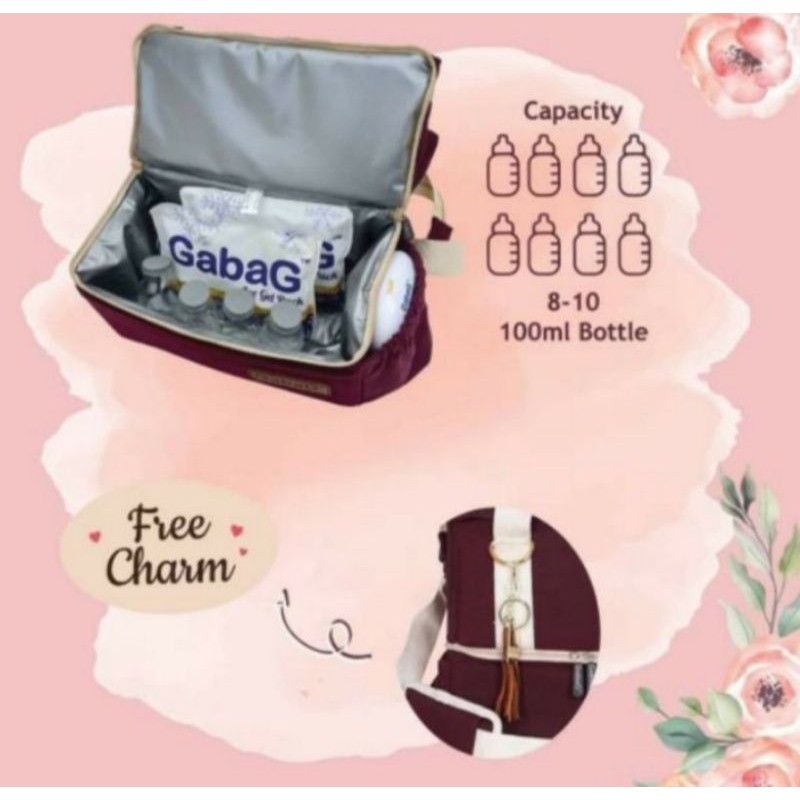 GABAG Executive Series Rose dan Caramel Cooler Bag Diaper Bag