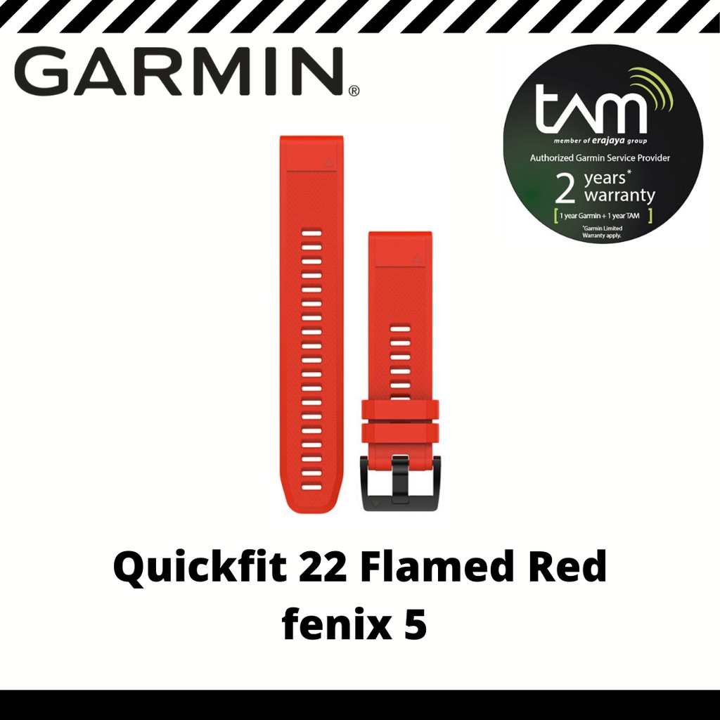 Garmin Band Strap Garmin Fenix 5 (Quickfit 22) Original Flame Red