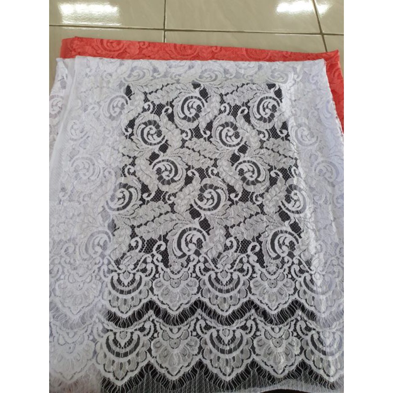 bahan kebaya 3D/ kebaya pengantin (timbul)