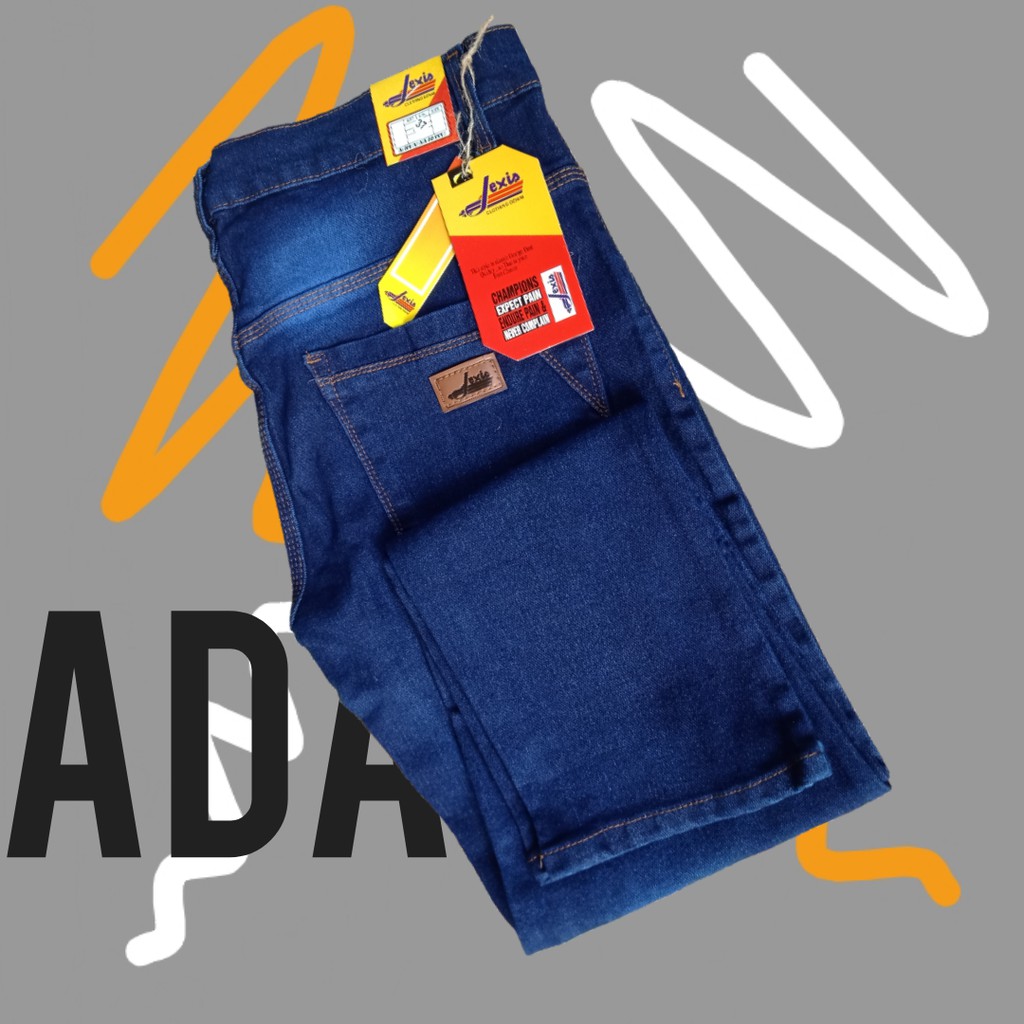 Celana Jeans Panjang Pria Skinny Pensil Denim Melar/Meral Nyaman Buat Gerak