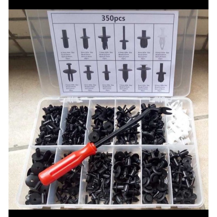 Klik bemper klip kancing baut plastik mobil FEROZA Universal