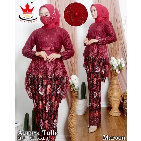 REALPICT KEBAYA AURORA PITA MODERN/SETELAN KEBAYA WISUDA//KEBAYA PESTA KONDANGAN OOTD KELUARGA/KEBAY