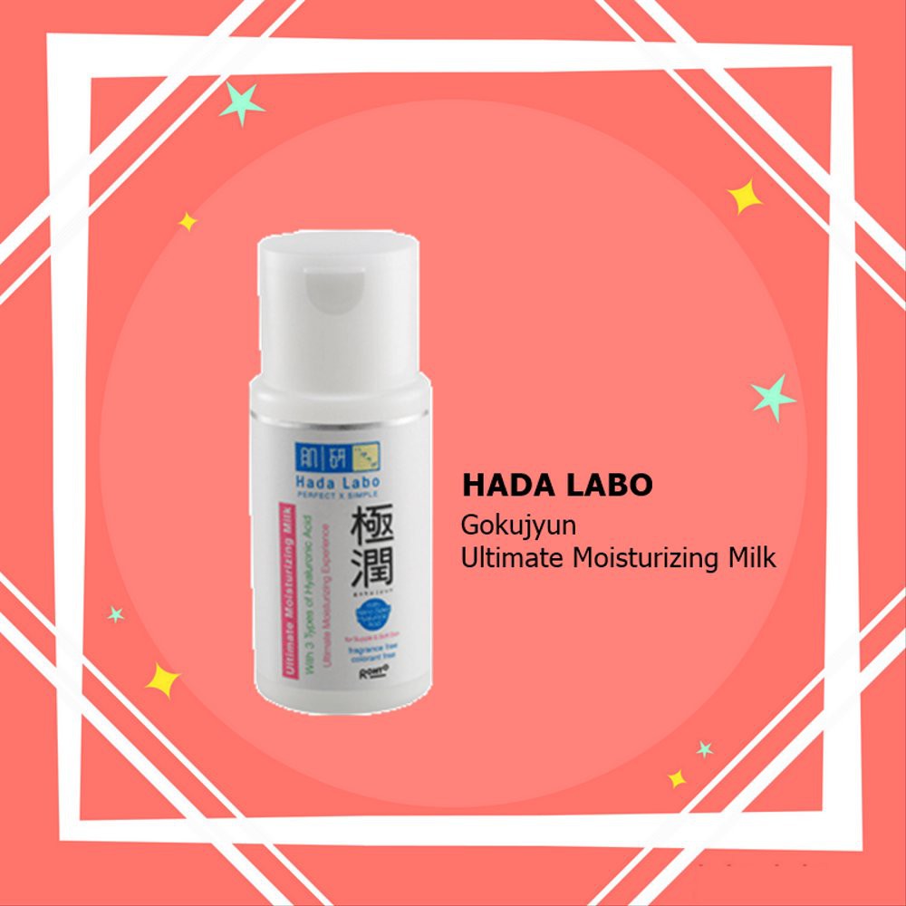 HADA LABO Gokujyun Ultimate MOISTURIZING MILK 100ml / GARIS PINK