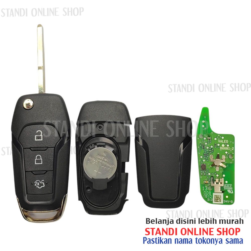 Remote Set Lengkap Kunci Lipat Ford Everest Valeo OEM