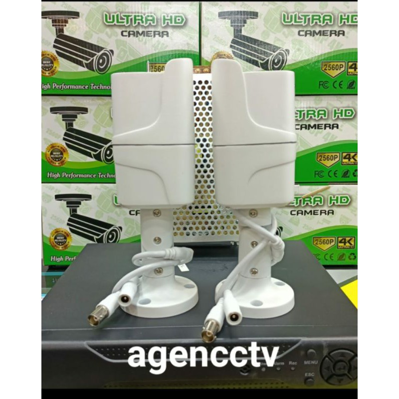 PAKET CCTV 4 CHANEL 2 KAMERA 4K ULTRA HD IR SONY LENGKAP SIAP PASANG