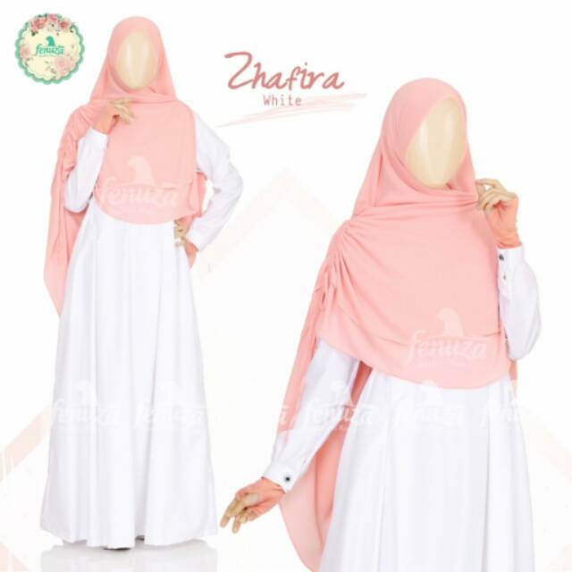 Dress zafira toyobo white