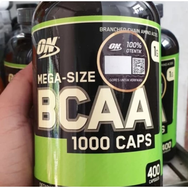 ON OPTIMUM NUTRITION BCAA 1000 MG 400 CAPSULES KAPSUL BKN BUBUK 1000mg PRE POST WORKOUT WHEY PROTEIN