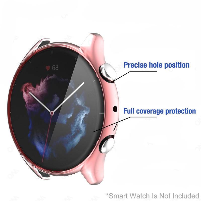 Casing Soft Case Bumper TPU Pelindung Layar Smartwatch Amazfit GTR 3 Pro Amazfit GTR 2 2e