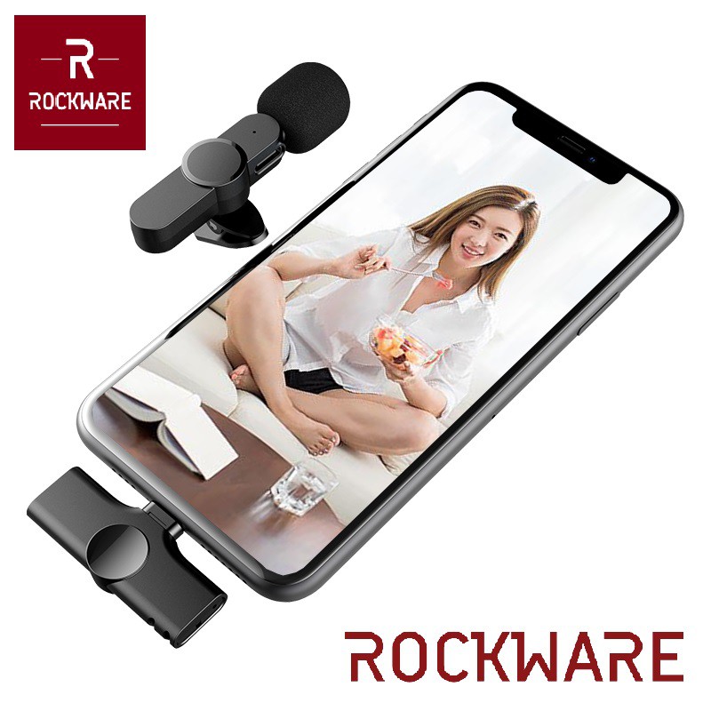 ROCKWARE Microphone Clip-On Mini Portable Lavalier - Type C