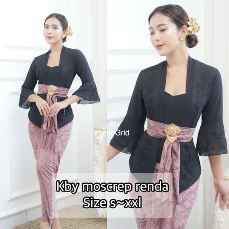 kebaya jadi moscrep renda