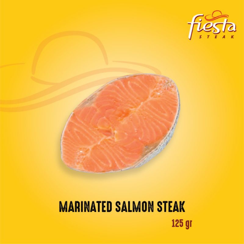 

Fiesta Steak Marinated Salmon Steak - Ikan Salmon Frozen