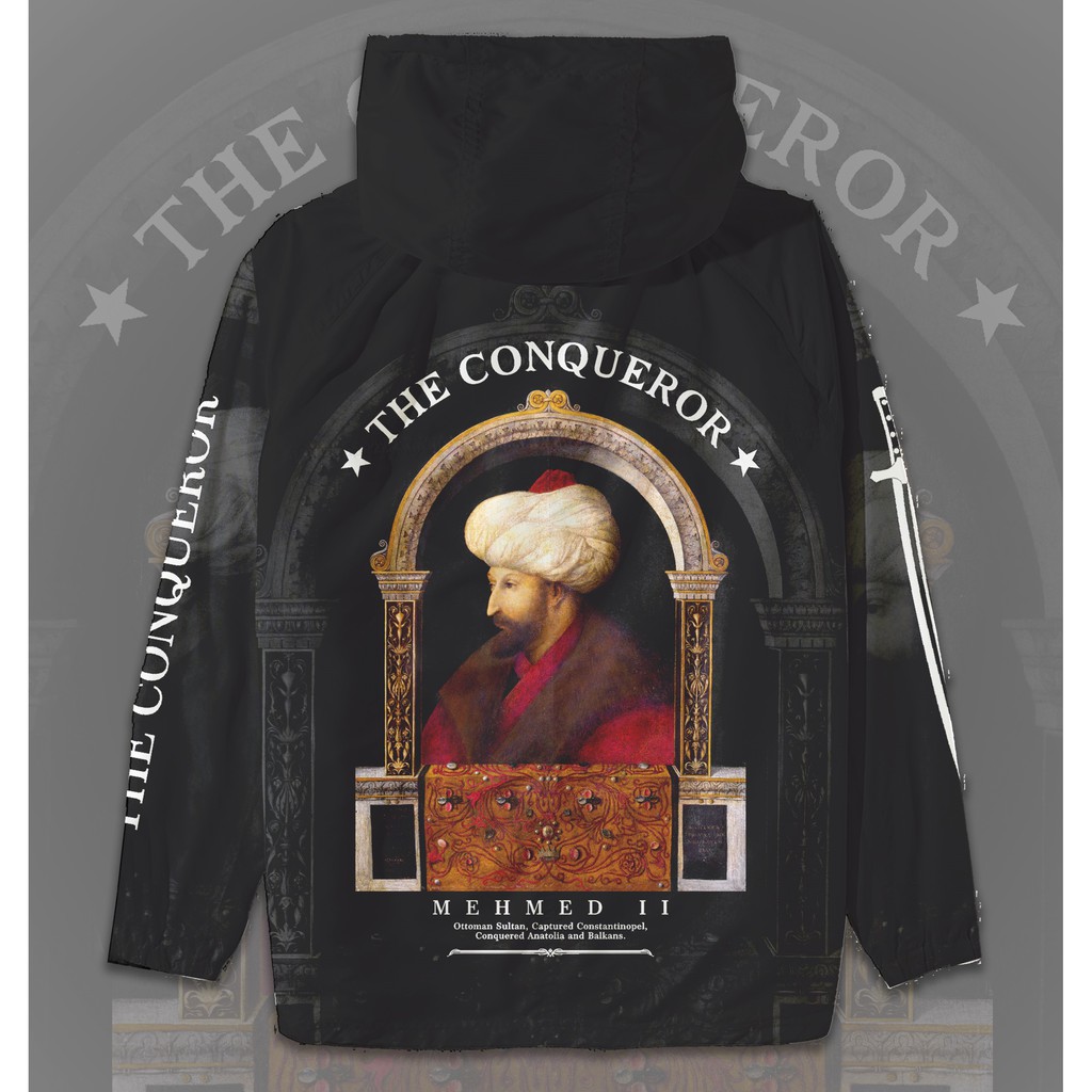 Windbreaker Hoodie Muslim Muhammad Al Fatih | jaket  hoodie Islam Lebaran