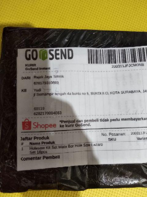 Holesaw Kit Set Mata Bor Hole Saw Hidroponic Lazaro Set 16pcs