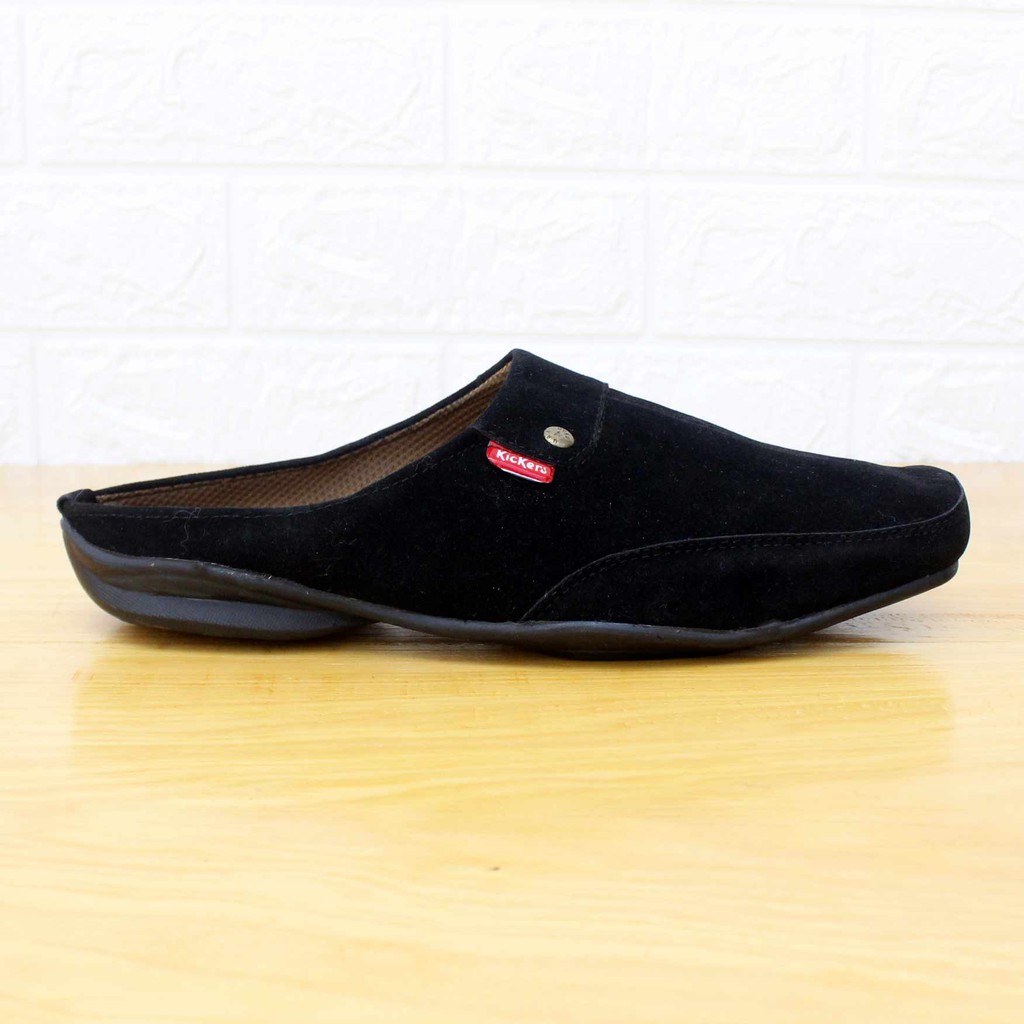 Sepatu Pria Selop Virale / Sepatu Flat Pria / Sepatu Selop Casual/ Sepatu Casual SG 11 HITAM