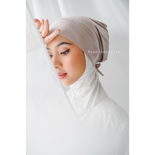 𝐁𝐘 𝐀𝐃𝐈𝐍𝐃𝐀 Ciput Tali Turki Arab Bahan kaos premium dalaman Basic Inner Hijab Premium Turkey Anti pusing/budeg