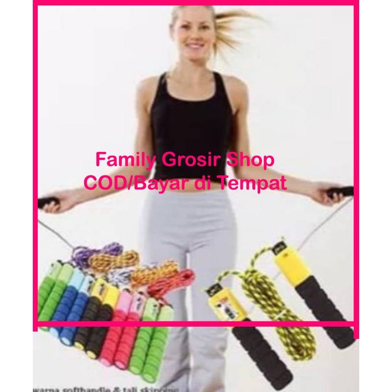 Tali Skipping Ada Counter / Penghitung Jump Rope Gym Olahraga Lompat Tali / Lompat Tali Colorful