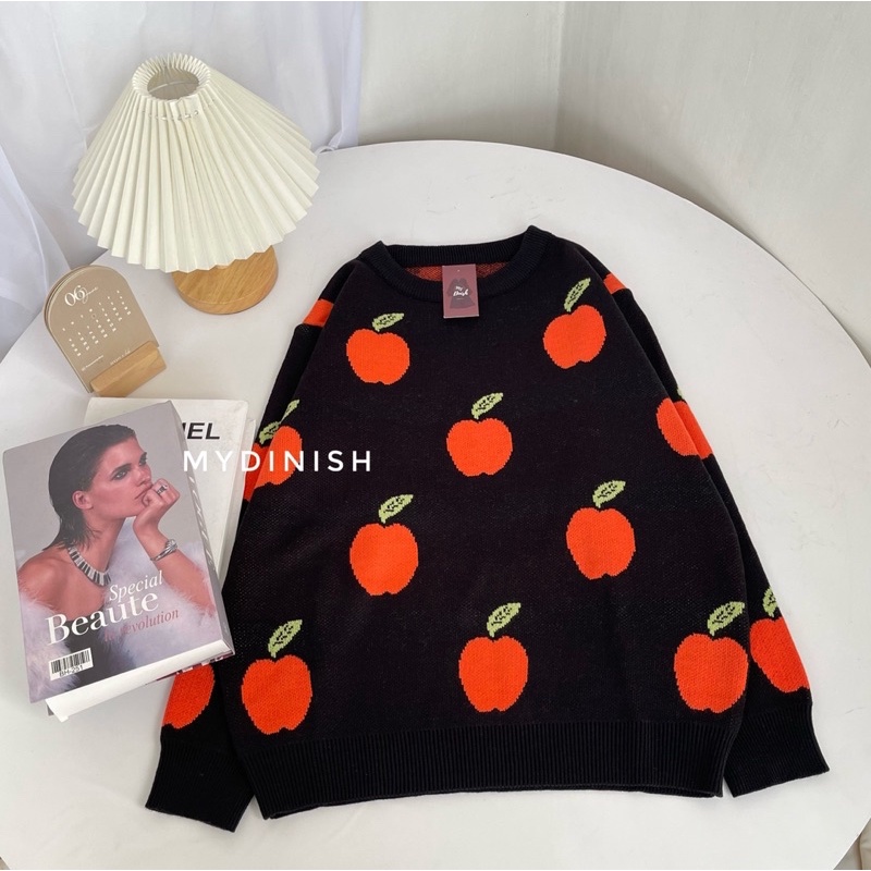 Gege Knitt Blouse - Sweater Blouse Motip Apel