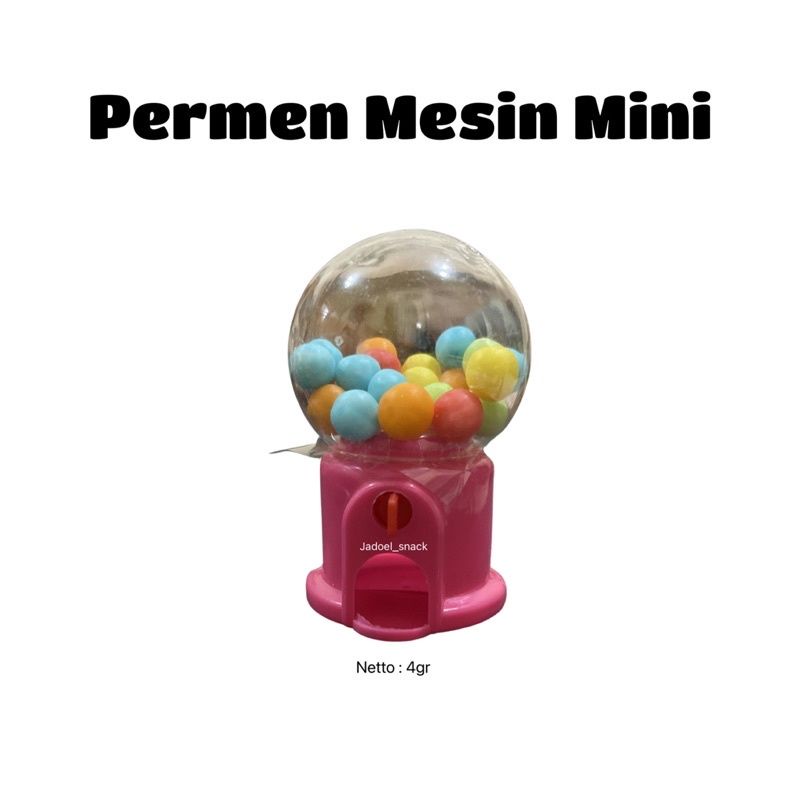 Mesin Permen Mini + GRATIS Permen | Candy Machine | Alat Putar Permen | Mainan Edukasi Snack Snak Jajan Anak Balita