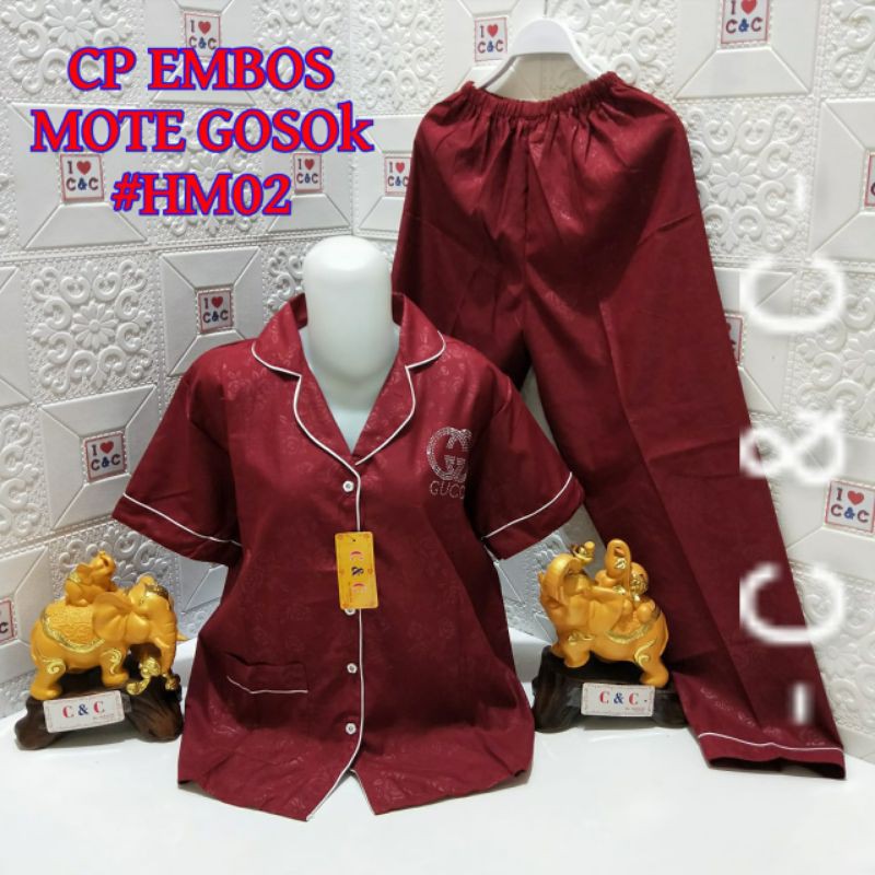 BAJU TIDUR/PIYAMA CP HEMBOS STD/MOTE GOSOK