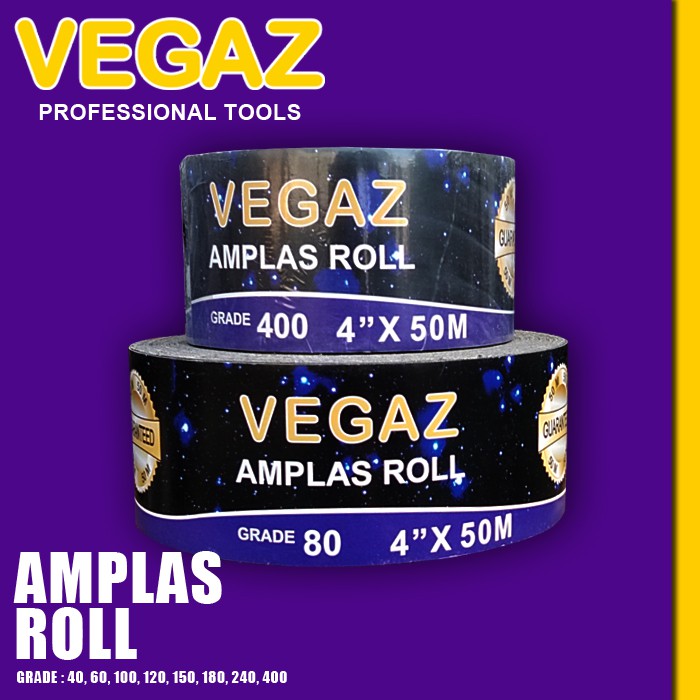 VEGAZ - Amplas Roll Abrasive Roll Kertas Gosok Meteran