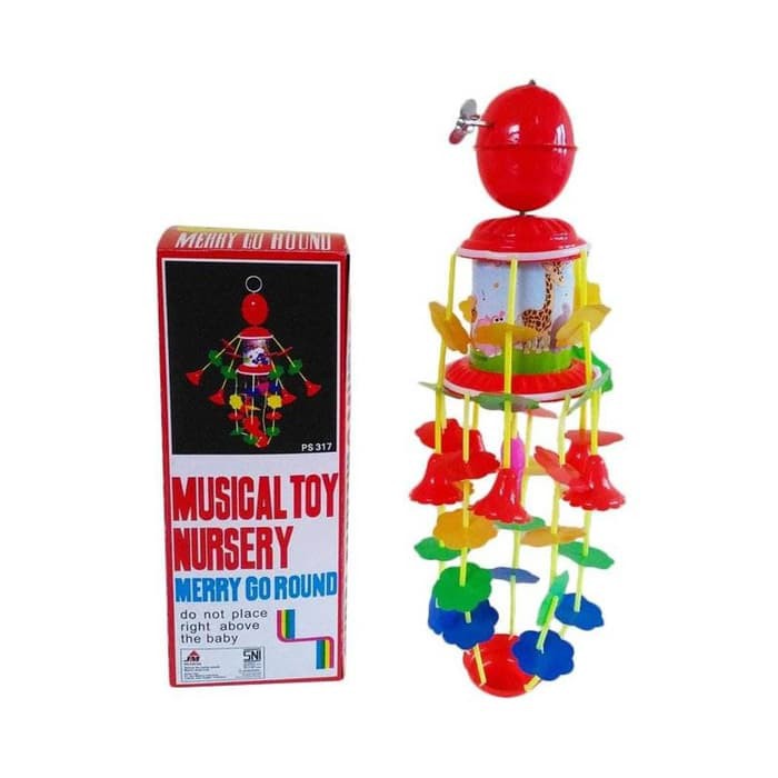 Merry Go Round Musical Toy Nursery Mainan Musik Bayi Gantung Putar