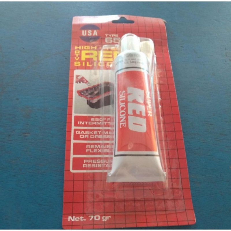 

Lem Red Merah Gasket Paking Packing Silicone 70 gram