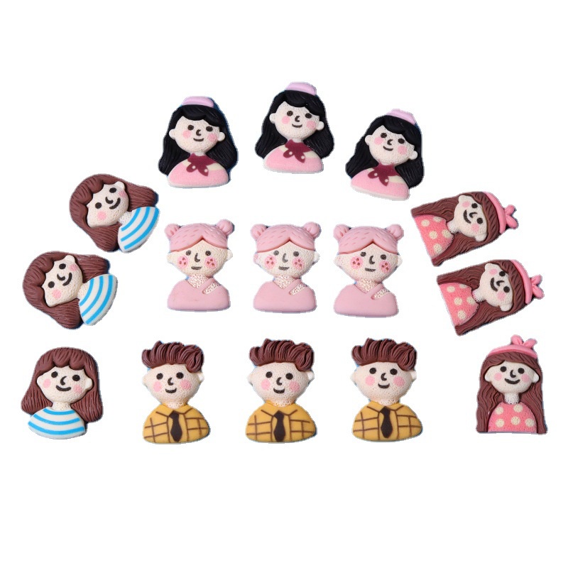 1 Pcs Fashion Crocs Jibbitz Aksesoris Kreatif &quot;Figure Doll&quot; Kartun Sepatu Gesper DIY Shoes Charm