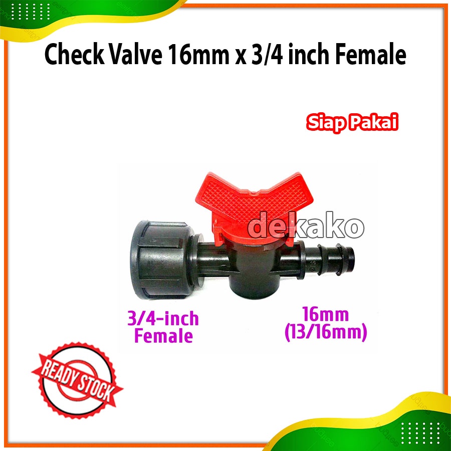 Jual Check Valve Mm X Inch Female Taman Irigasi Kran Air