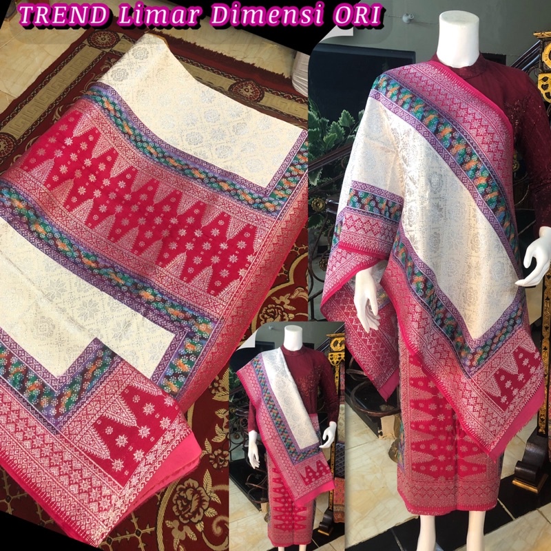 Songket Lepus Limar Dimensi ORI /Songket Tenun Palembang Asli  ILHAM SONGKET PALEMBANG