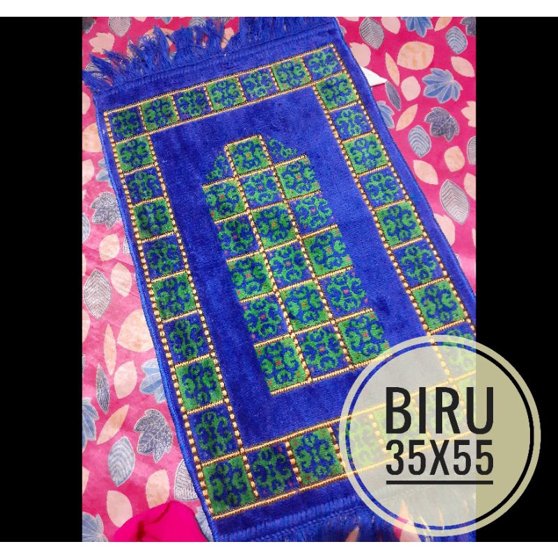 Sajadah bludru kecil 35x55/ Sajadah mini/ Sajadah anak-V-3