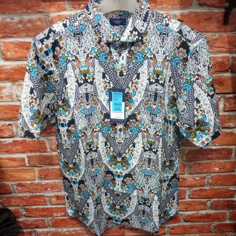 Kemeja pria/LARUSSO/10/Kemeja formal/Kemeja batik