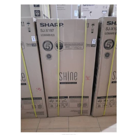 SHARP Kulkas 1 Pintu 184 Liter SJ-X197MG Low Voltage PROMO GARANSI