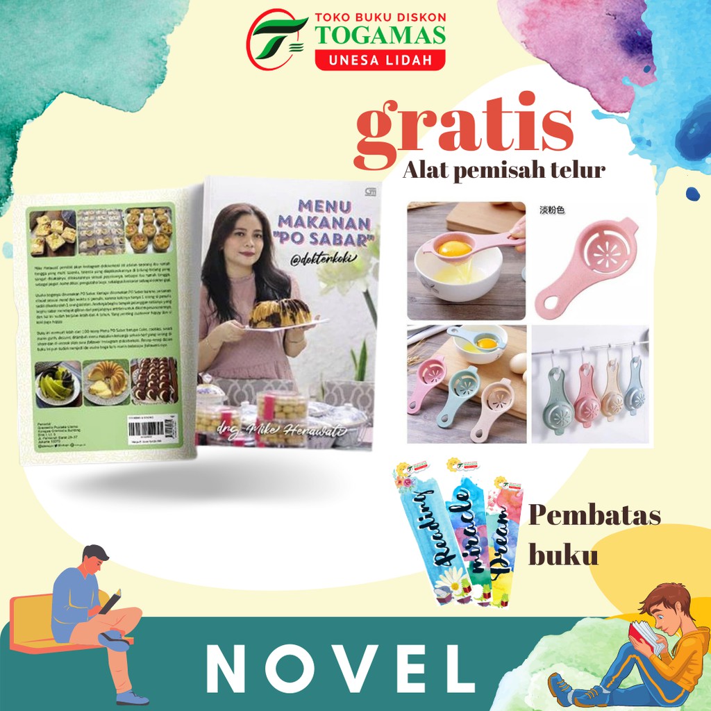 MENU MAKANAN &quot;PO SABAR&quot; KARYA MIKE HERAWATI + ALAT PEMISAH TELUR