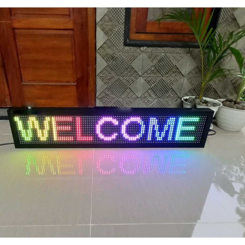 Running text rgb fullcolour 100x20cm outdoor