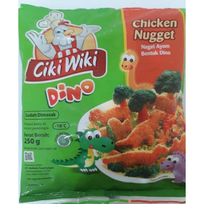 

Chicken Nugget Ayam Dino 250gr CIKI WIKI